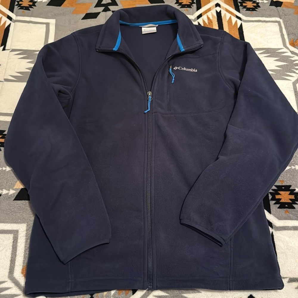 Navy Blue Pullover Columbia Jacket Size S